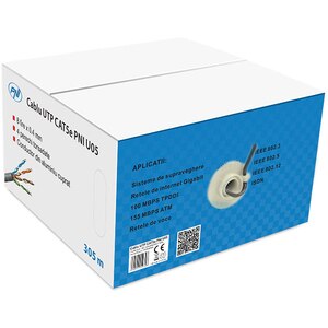 Cablu UTP Cat5e PNI U05, 4 perechi, 305m Cablu UTP Cat5e PNI U05, 4 perechi, 305m