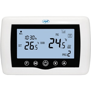 Termostat smart PNI CT400, Wi-Fi, control 2 zone, alb Termostat smart PNI CT400, Wi-Fi, control 2 zone, alb