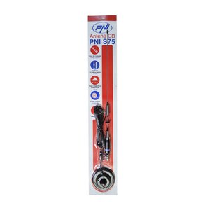Antena CB PNI S75 cu fluture, cu magnet inclus, 76 cm Antena CB PNI S75 cu fluture, cu magnet inclus, 76 cm