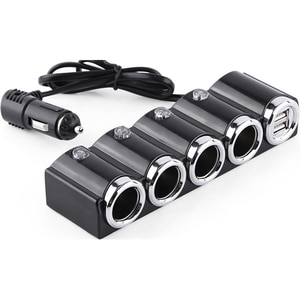 Splitter bricheta auto PNI Lighter 04, 4 porturi, 2 x USB, negru Splitter bricheta auto PNI Lighter 04, 4 porturi, 2 x USB, negru
