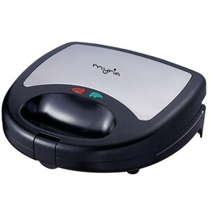 Sandwich maker MYRIA MY4111, 750W, 3 placi detasabile, negru-argintiu Sandwich maker MYRIA MY4111, 750W, 3 placi detasabile, negru-argintiu