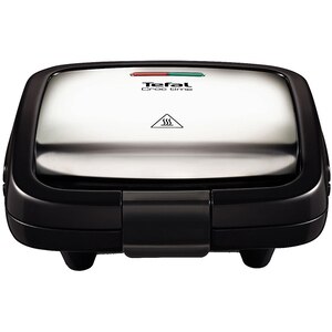 Sandwich maker TEFAL Croc Time SM193D34, 700W, argintiu-negru Sandwich maker TEFAL Croc Time SM193D34, 700W, argintiu-negru