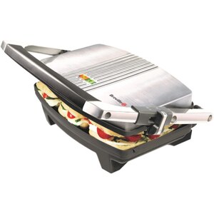 Sandwich maker BREVILLE Panini VST025X-01, 1000W, argintiu-negru Sandwich maker BREVILLE Panini VST025X-01, 1000W, argintiu-negru