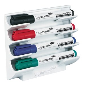 Suport magnetic pentru 4 markere LEGAMASTER, alb Suport magnetic pentru 4 markere LEGAMASTER, alb