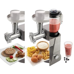 Robot de bucatarie GORENJE MMC1500AL, vas 5.5l, blender 1.5l, 1500W, 6 trepte viteza, argintiu Robot de bucatarie GORENJE MMC1500AL, vas 5.5l, blender 1.5l, 1500W, 6 trepte viteza, argintiu
