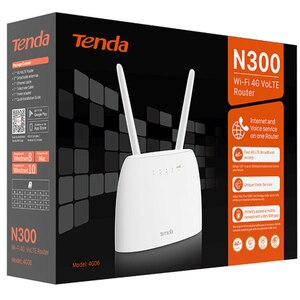Router Wireless TENDA N300 4G06, Single-Band 300 Mbps, 4G VoLTE, alb Router Wireless TENDA N300 4G06, Single-Band 300 Mbps, 4G VoLTE, alb