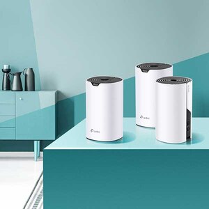 Sistem Wireless Mesh TP-LINK Deco S4 AC1200, Dual Band 300 + 867 Mbps, 3 buc, alb Sistem Wireless Mesh TP-LINK Deco S4 AC1200, Dual Band 300 + 867 Mbps, 3 buc, alb