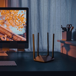 Router Wireless Gigabit MERCUSYS MR30G AC1200, Dual-Band 300 + 867 Mbps, negru Router Wireless Gigabit MERCUSYS MR30G AC1200, Dual-Band 300 + 867 Mbps, negru