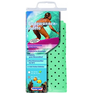 Covoras antiderapant pentru cada SANGER SANG13762, 96 x 34cm, verde menta Covoras antiderapant pentru cada SANGER SANG13762, 96 x 34cm, verde menta