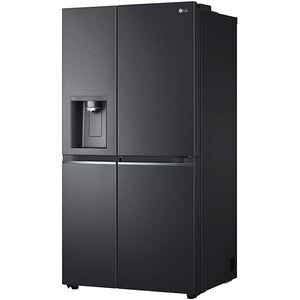 Side by Side LG GSJV91MCAE, Total No Frost, 635 l, H 179 cm, Clasa E, Dozator apa UVnano, DoorCooling+, ThinQ, negru Side by Side LG GSJV91MCAE, Total No Frost, 635 l, H 179 cm, Clasa E, Dozator apa UVnano, DoorCooling+, ThinQ, negru