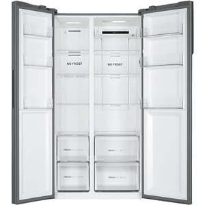 Side By Side HAIER HSR3918ENPG, No Frost, 528 l, H 178 cm, Clasa E, argintiu Side By Side HAIER HSR3918ENPG, No Frost, 528 l, H 178 cm, Clasa E, argintiu