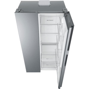 Side By Side HAIER HSR3918ENPG, No Frost, 528 l, H 178 cm, Clasa E, argintiu Side By Side HAIER HSR3918ENPG, No Frost, 528 l, H 178 cm, Clasa E, argintiu