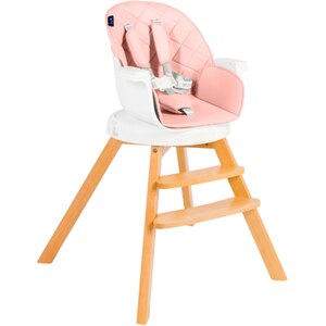Scaun de masa 3in1 JUJU Eat&Twist JU1021-PINK, 6 luni+, alb-roz Scaun de masa 3in1 JUJU Eat&Twist JU1021-PINK, 6 luni+, alb-roz