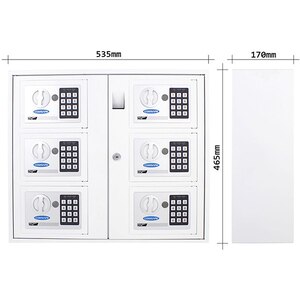 Seif chei ROTTNER Key System 6, Inchidere electronica, 535 x 465 x 170 mm, alb Seif chei ROTTNER Key System 6, Inchidere electronica, 535 x 465 x 170 mm, alb