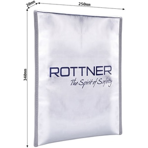 Mapa ignifuga ROTTNER T06216, A4, 340 x 250 x 20 mm, argintiu Mapa ignifuga ROTTNER T06216, A4, 340 x 250 x 20 mm, argintiu