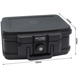 Caseta antifoc ROTTNER Fire Data Box 1, inchidere cheie, 382 x 165 x 324mm, negru Caseta antifoc ROTTNER Fire Data Box 1, inchidere cheie, 382 x 165 x 324mm, negru