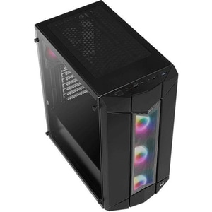 Carcasa PC AEROCOOL Sentinel, USB 3.0, fara sursa, iluminare ARGB, negru Carcasa PC AEROCOOL Sentinel, USB 3.0, fara sursa, iluminare ARGB, negru