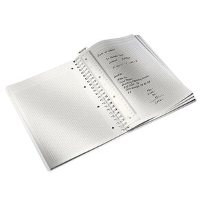 Caiet de birou LEITZ, matematica, A4, 80 file, legatura spirala, turcoaz Caiet de birou LEITZ, matematica, A4, 80 file, legatura spirala, turcoaz