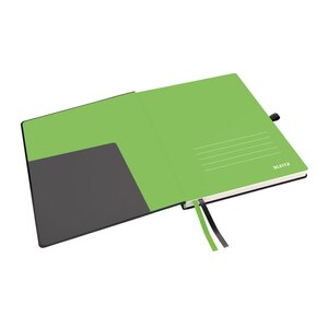 Caiet de birou LEITZ, matematica, 80 file, legatura lipita, negru Caiet de birou LEITZ, matematica, 80 file, legatura lipita, negru