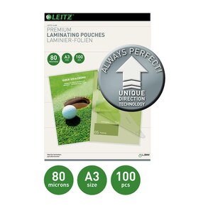 Folie laminat LEITZ, 80 microni, A3, 100 bucati Folie laminat LEITZ, 80 microni, A3, 100 bucati