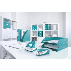 Capsator LEITZ 5502, 24/6, 26/6, 30 coli, turcoaz Capsator LEITZ 5502, 24/6, 26/6, 30 coli, turcoaz