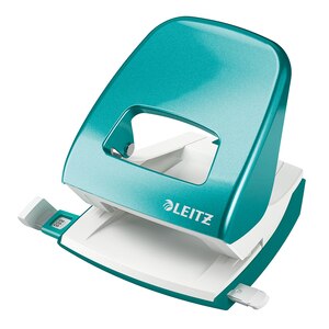 Perforator metalic LEITZ 5008, 30 coli, 2 perforatii, turcoaz Perforator metalic LEITZ 5008, 30 coli, 2 perforatii, turcoaz