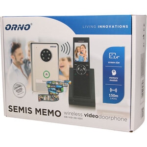 Interfon video Wireless ORNO OR-VID-XE-1051/W, LCD, 2.4 inch, gri-alb Interfon video Wireless ORNO OR-VID-XE-1051/W, LCD, 2.4 inch, gri-alb
