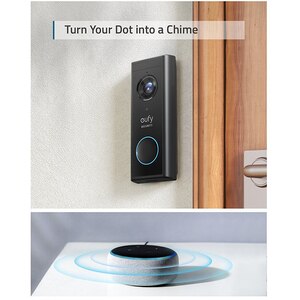 Sonerie video wireless EUFY T82101W1, 2K HD, Wi-Fi, negru Sonerie video wireless EUFY T82101W1, 2K HD, Wi-Fi, negru