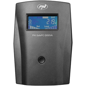 Unitate UPS PNI SafePC E650VA, 650VA, LCD, Schuko Unitate UPS PNI SafePC E650VA, 650VA, LCD, Schuko