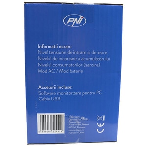 Unitate UPS PNI SafePC E650VA, 650VA, LCD, Schuko Unitate UPS PNI SafePC E650VA, 650VA, LCD, Schuko