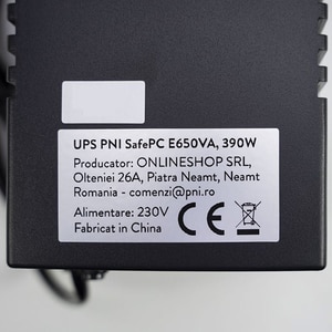Unitate UPS PNI SafePC E650VA, 650VA, LCD, Schuko Unitate UPS PNI SafePC E650VA, 650VA, LCD, Schuko