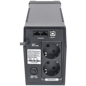 Unitate UPS SILVERCLOUD SafePC 650AVR, 600VA, AVR, Schuko Unitate UPS SILVERCLOUD SafePC 650AVR, 600VA, AVR, Schuko