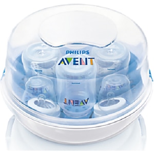 Sterilizator pentru microunde PHILIPS AVENT SCF281/02, 0.2l, alb-albastru Sterilizator pentru microunde PHILIPS AVENT SCF281/02, 0.2l, alb-albastru