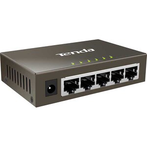 Switch TENDA TEG1005D, 5 porturi Gigabit, argintiu Switch TENDA TEG1005D, 5 porturi Gigabit, argintiu