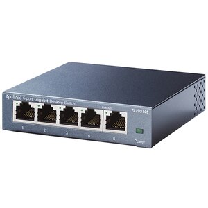 Switch TP-LINK TL-SG105, 5 porturi Gigabit, negru Switch TP-LINK TL-SG105, 5 porturi Gigabit, negru