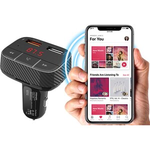 Modulator FM PROMATE SmarTune-2+, Bluetooth, USB 3.0, Jack 3.5, negru Modulator FM PROMATE SmarTune-2+, Bluetooth, USB 3.0, Jack 3.5, negru