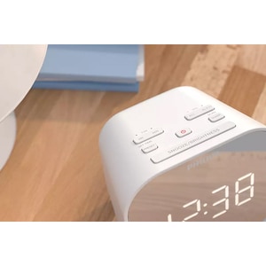 Radio cu ceas PHILIPS TAR4406/12, FM, USB, alb Radio cu ceas PHILIPS TAR4406/12, FM, USB, alb