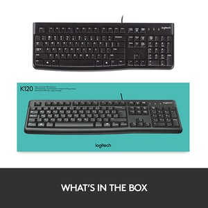 Tastatura cu fir LOGITECH K120, USB, Layout US, negru Tastatura cu fir LOGITECH K120, USB, Layout US, negru