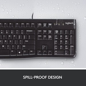 Kit tastatura si mouse cu fir LOGITECH MK120, USB, Layout US INT, negru Kit tastatura si mouse cu fir LOGITECH MK120, USB, Layout US INT, negru
