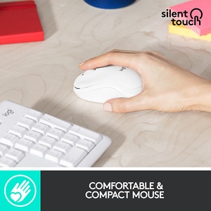 Kit tastatura si mouse Wireless LOGITECH MK295 Silent, USB, alb Kit tastatura si mouse Wireless LOGITECH MK295 Silent, USB, alb