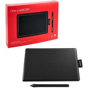Tableta grafica WACOM One Small CTL-472-S, negru-rosu Tableta grafica WACOM One Small CTL-472-S, negru-rosu