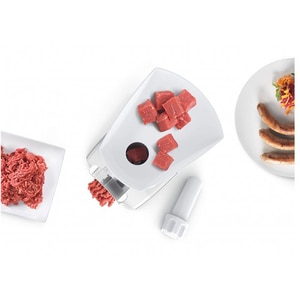 Masina de tocat carne BOSCH CompactPower MFW3910W, 2.3kg/min, 1900W, accesoriu carnati, alb Masina de tocat carne BOSCH CompactPower MFW3910W, 2.3kg/min, 1900W, accesoriu carnati, alb
