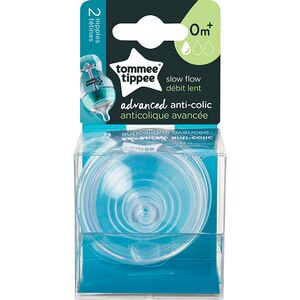 Set tetine TOMMEE TIPPEE Advanced, flux lent, 0 luni+, 2 buc, transparent Set tetine TOMMEE TIPPEE Advanced, flux lent, 0 luni+, 2 buc, transparent