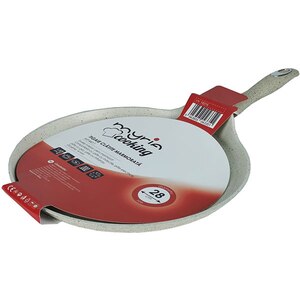 Tigaie marmorata pentru clatite MYRIA MY4411, 28cm, aliaj de aluminiu, crem Tigaie marmorata pentru clatite MYRIA MY4411, 28cm, aliaj de aluminiu, crem