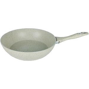 Tigaie Wok marmorat MYRIA MY4412, 28cm, aliaj de aluminiu, crem Tigaie Wok marmorat MYRIA MY4412, 28cm, aliaj de aluminiu, crem
