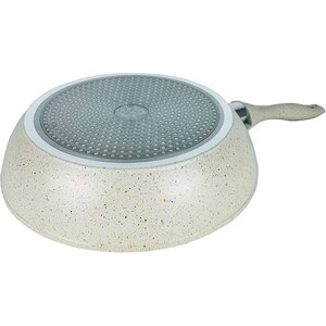 Tigaie Wok marmorat MYRIA MY4412, 28cm, aliaj de aluminiu, crem Tigaie Wok marmorat MYRIA MY4412, 28cm, aliaj de aluminiu, crem