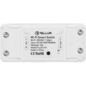 Intrerupator smart TELLUR TLL331161, Wi-Fi, alb Intrerupator smart TELLUR TLL331161, Wi-Fi, alb