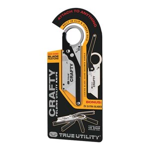 Cutter TRUE UTILITY TU590, 110 x 26 mm, argintiu Cutter TRUE UTILITY TU590, 110 x 26 mm, argintiu