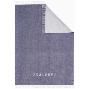 Patura Scalpers Home SC-0039, 140 x 190 cm, acril + bumbac, albastru Patura Scalpers Home SC-0039, 140 x 190 cm, acril + bumbac, albastru