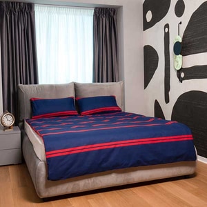 Lenjerie de pat Red and Blue, 2 persoane, 100% bumbac, 200 x 220 cm, 3 piese Lenjerie de pat Red and Blue, 2 persoane, 100% bumbac, 200 x 220 cm, 3 piese